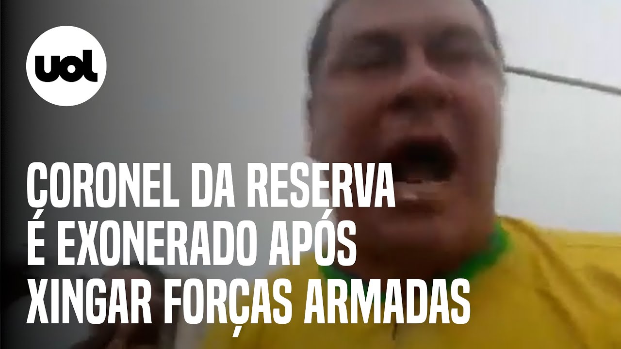 Coronel da reserva que foi a ato terrorista e xingou generais é exonerado