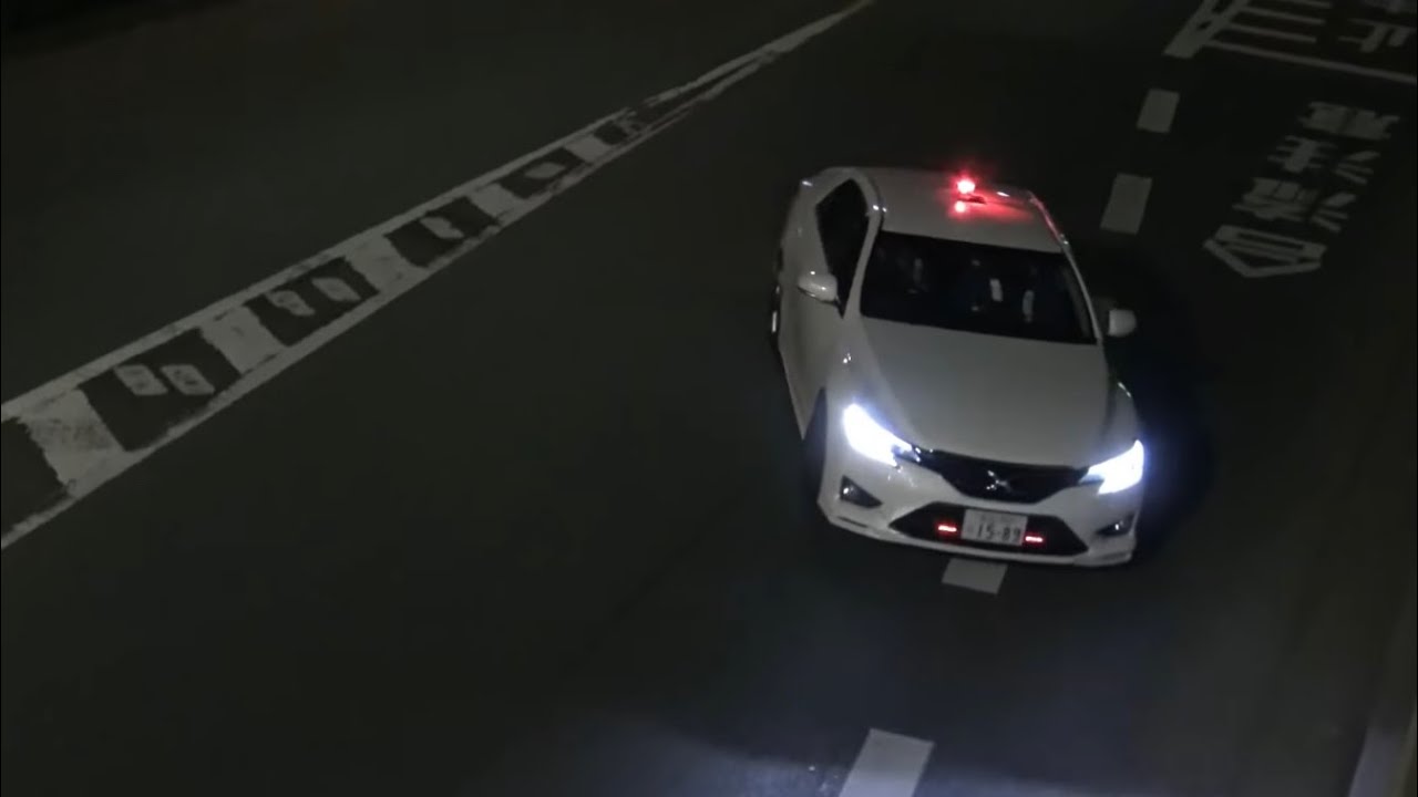 スーチャー音が鳴り響く！交通覆面 走行シーン(6)
