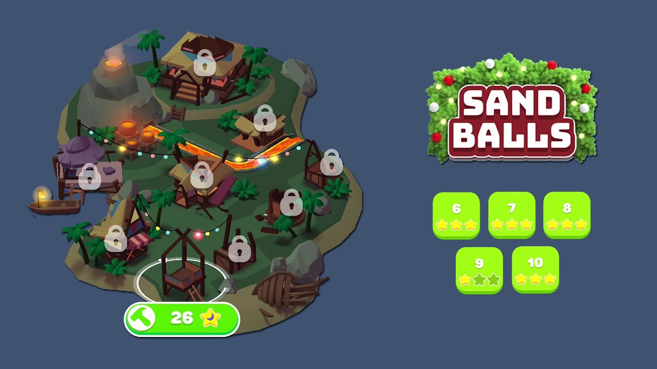 SAND BALLS CHRISTMAS UPDATE DARK ISLAND GAMEPLAY WALKTHROUGH PART 164
