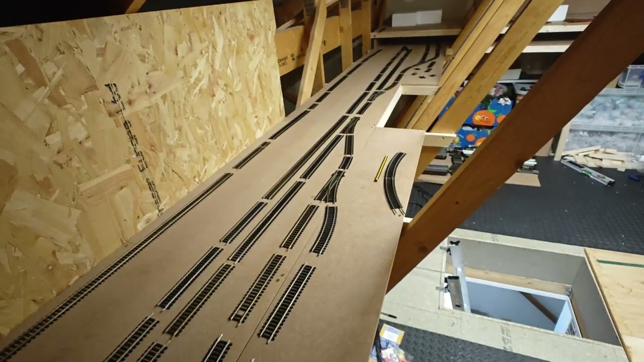 Finalising the Track plan and upper level section. 