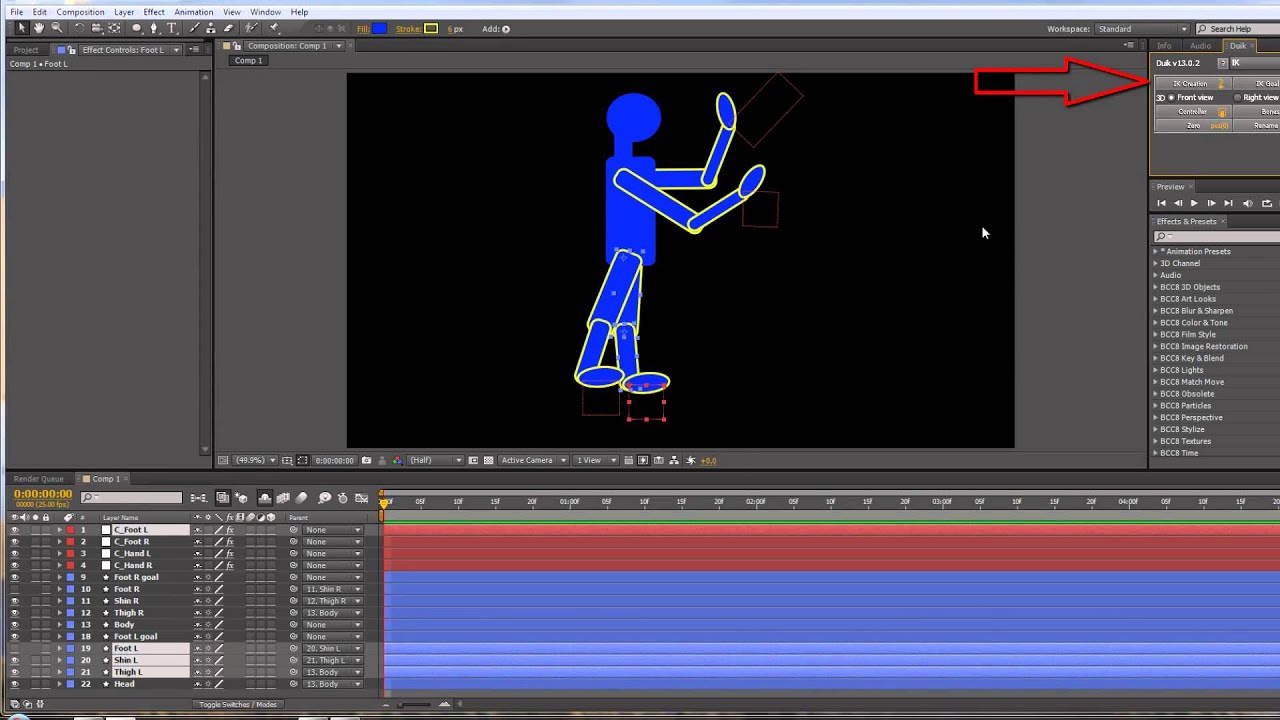 AE: Inverse Kinematic Character Animation PT 2