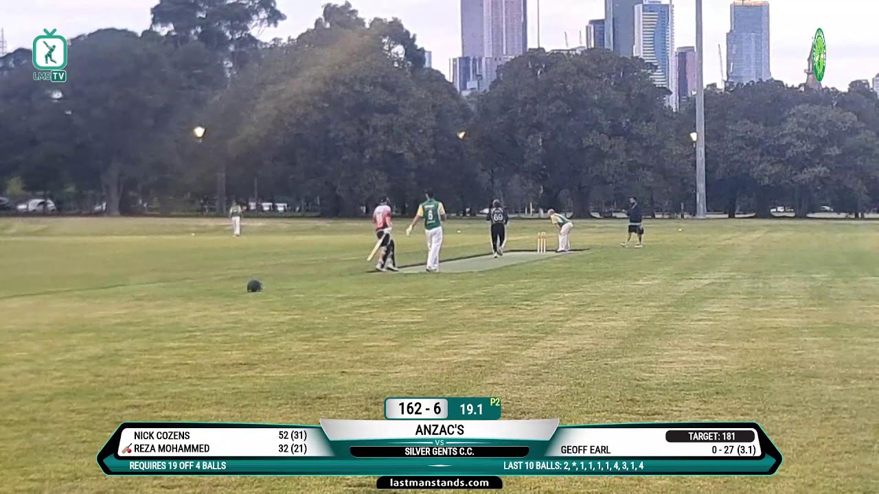 Silver Gents C.C. vs ANZAC's | Melbourne | Australia