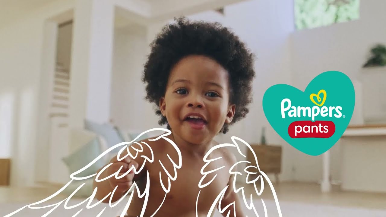 Nova Pampers Pants com Barreira Anti-coc&ocirc; a prova de coc&ocirc;-bomba para At&eacute; Zero Vazamento*