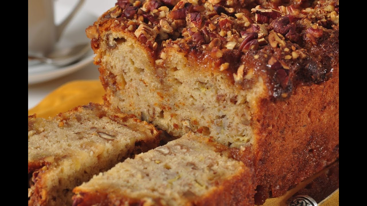 Banana Streusel Bread Recipe Demonstration - Joyofbaking.com
