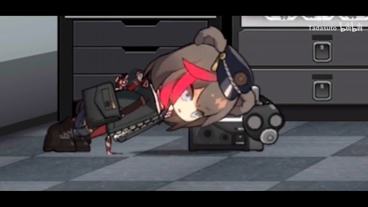 [Arknights] Zima getting Boom Box from Mayer