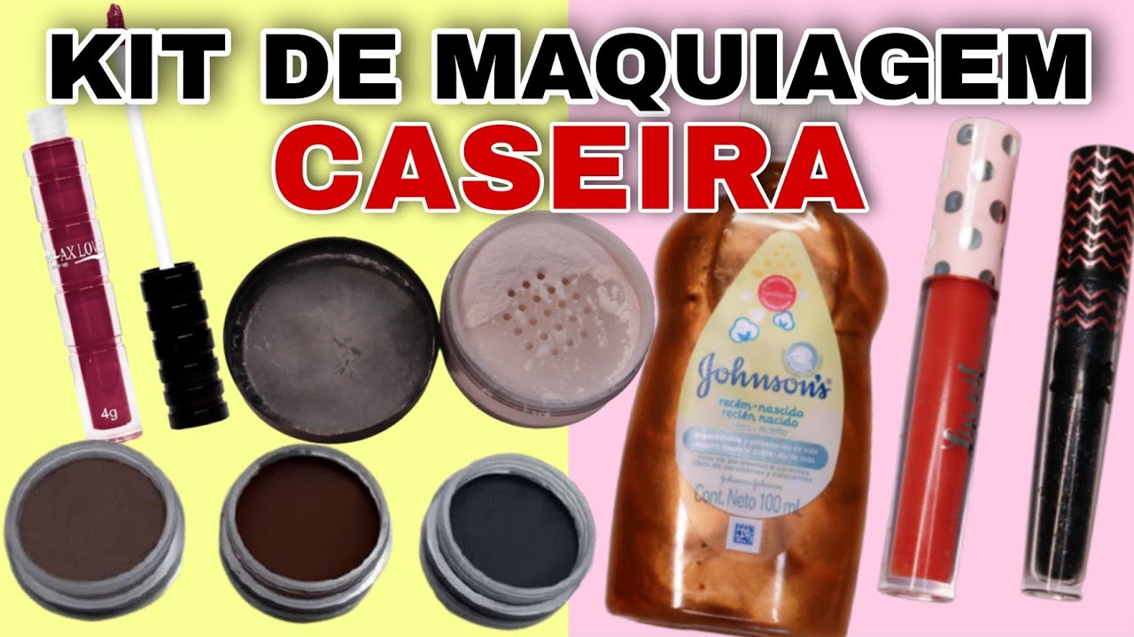KIT DE MAQUIAGEM CASEIRA FAÇA JÁ O SEU!