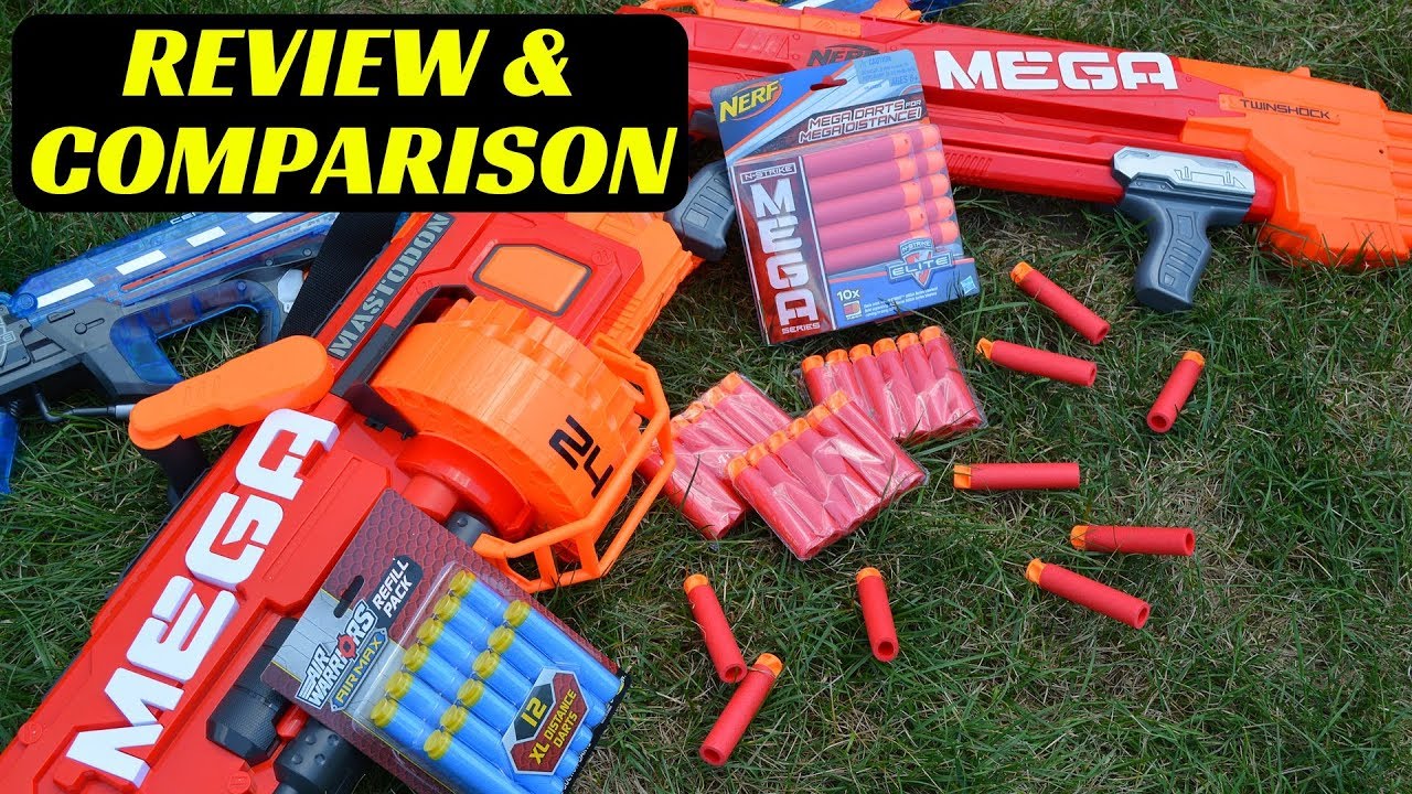 NERF MEGA Whirlwind Accustrike Darts Review and Comparison