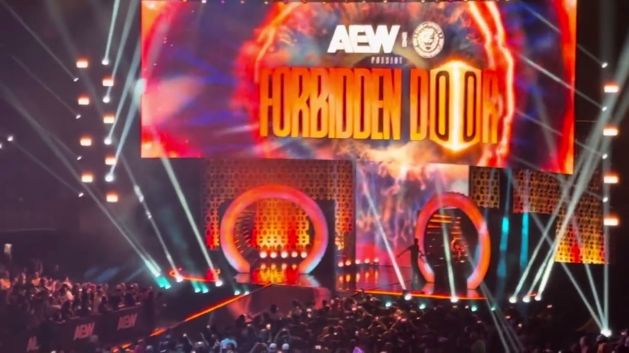 AEW Forbidden Door UBS Arena Long Island NY Will Osprey/Swerve Strickland entrances