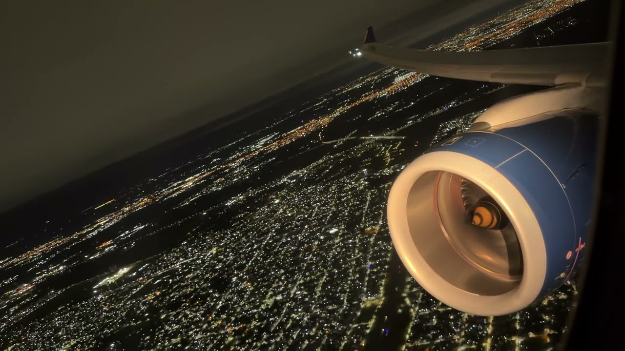 DL110 EZE-ATL 4K N413DX Buenos Aires to Atlanta Delta A330-900 Neo night take off