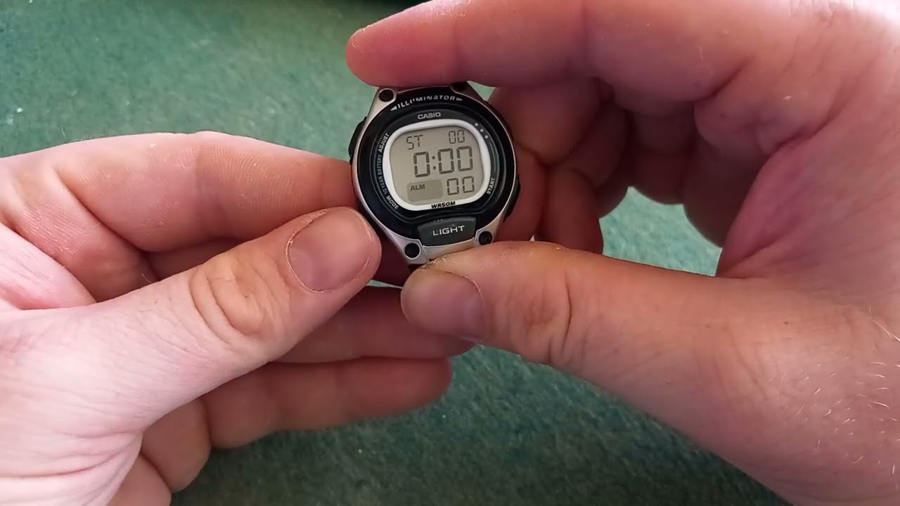 how to use the stopwatch on a casio lw-203