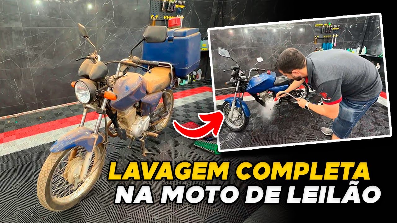 MANDEI LAVAR A MOTO RELÍQUIA QUE COMPREI NO LEILÃO DA AERONÁUTICA *ep 2*