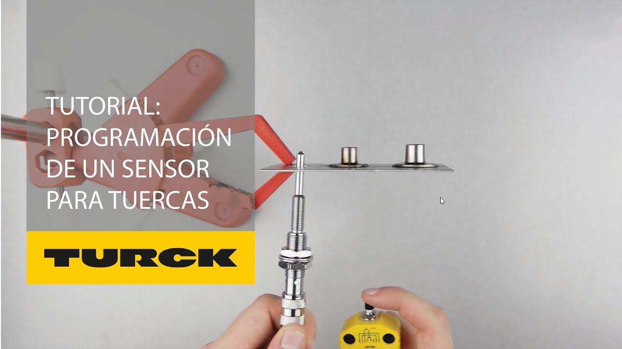 ¿Cómo programar un sensor para detectar tuercas?