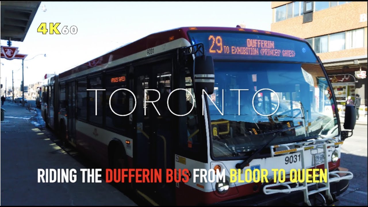 Toronto Dufferin St Bus Ride - Taking The 29 