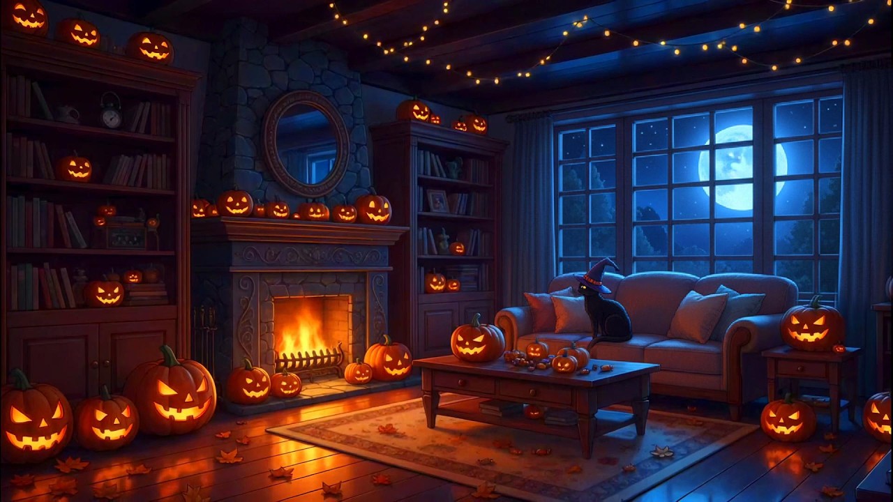 Gentle Rain and Crackling Fireplace Ambience 4K ☔🔥 Peaceful Lofi Music for Focus, Rest & Reading