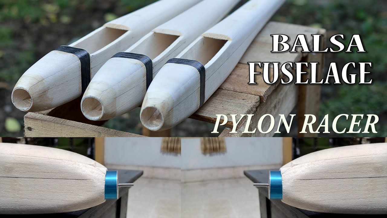 DIY Electric Pylon Racer Balsa Fuselage for 2845 Brushless Motor