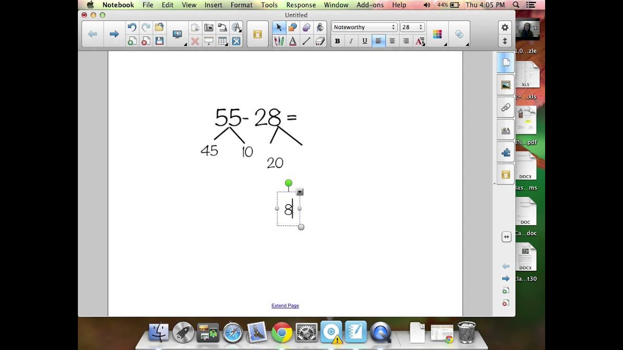 Number bonds Subtraction problem