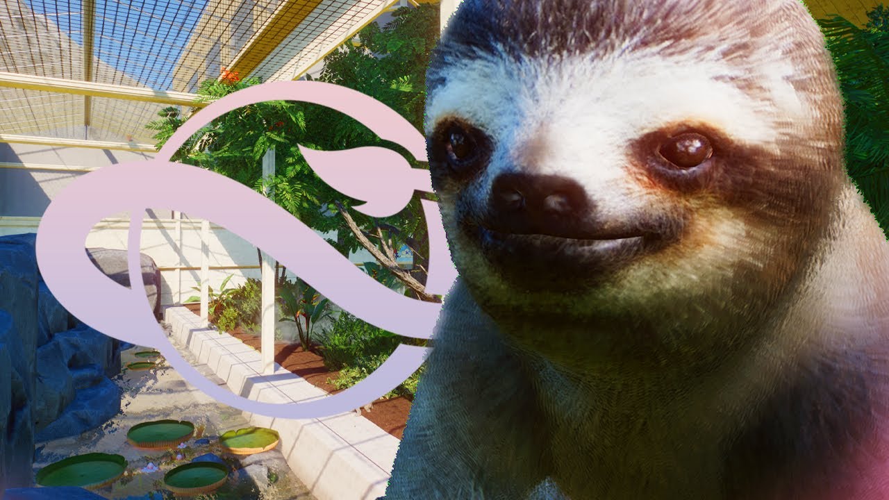 SLOTH!! Sloth Habitat In Tropical House🦥 | Planet Zoo Speedbuild - Europe Pack