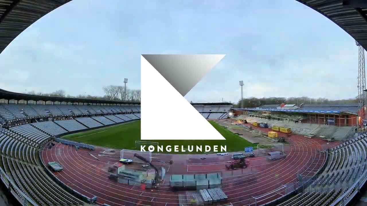 Nyt stadion i Aarhus: timelapse fra byggepladsen april 2024