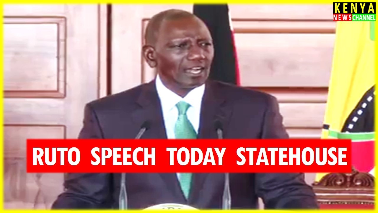 Ruto speaks at State House today after Investiture of Honour to Princess Zahra Aga Khan