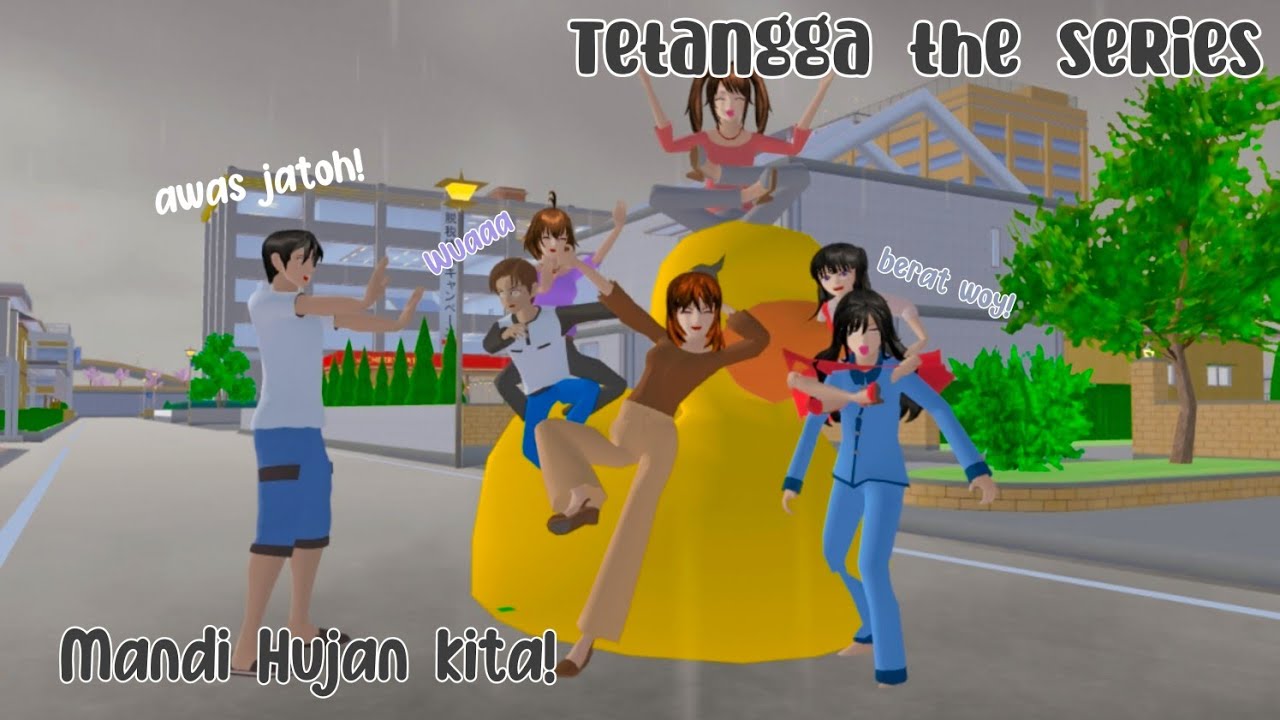 TETANGGA THE SERIES [ Mandi hujan ] || SAKURA SCHOOL SIMULATOR