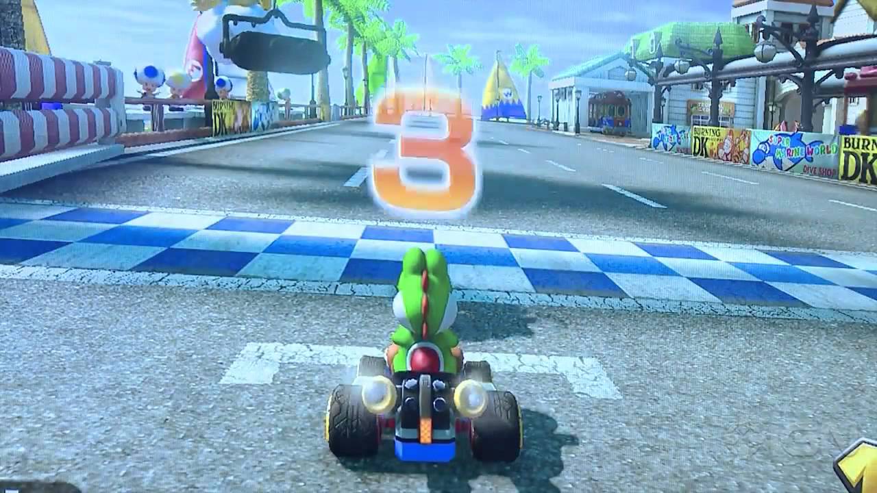 Mario Kart 8 - Yoshi Offscreen Gameplay E3 2013