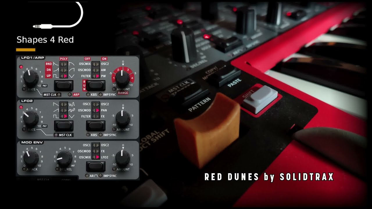 Shapes 4 Red - 99 Patches And 50 Performances For Clavia Nord Lead 4 - Red Dunes