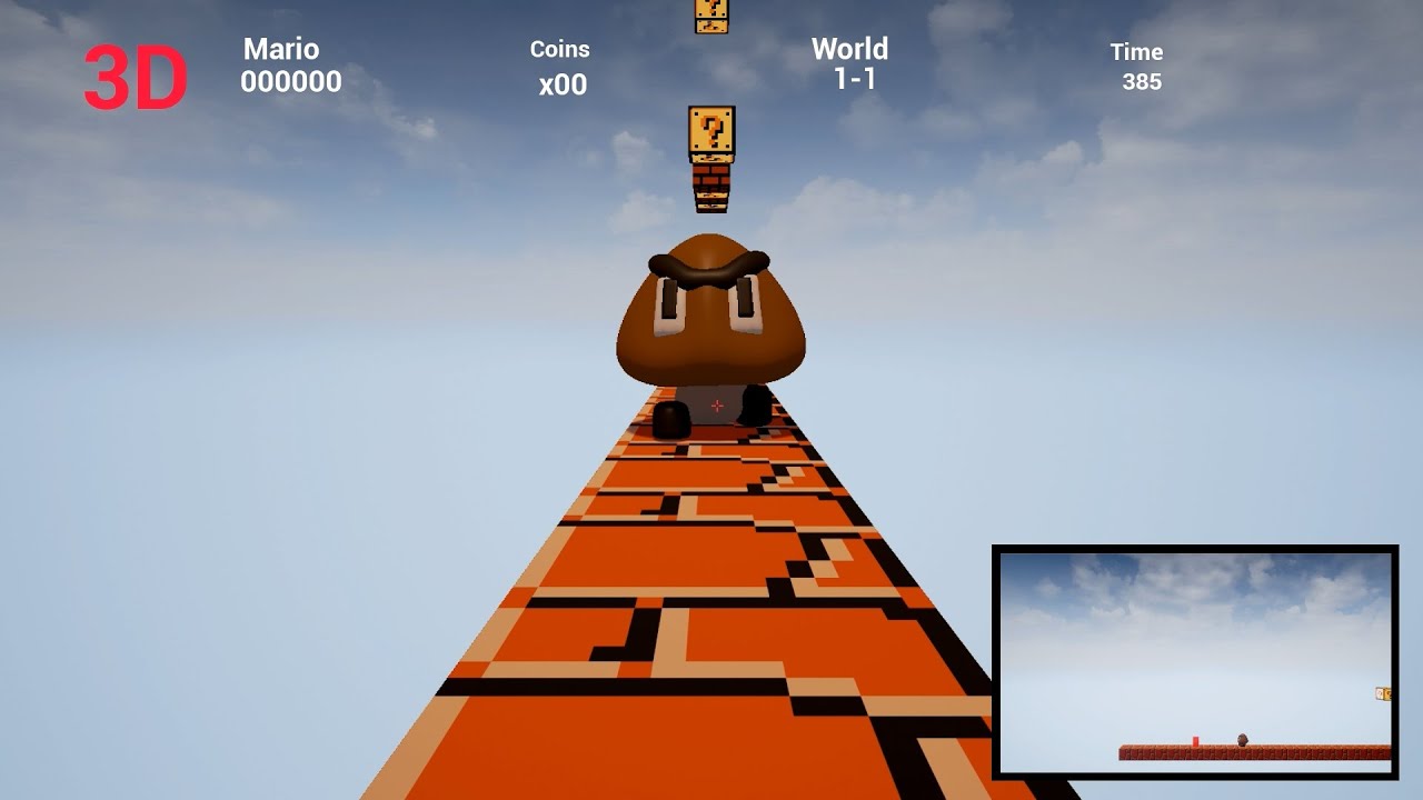 3D First Person Super Mario Bros (Unreal Engine 4)