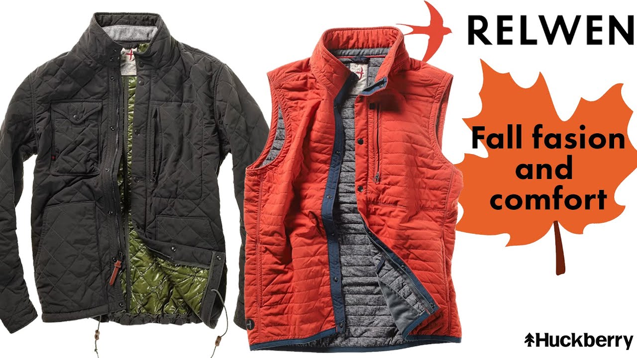 Fall Fashion and Comfort with the Relwen Quilt Lined Tanker Jacket and Windzip Vest