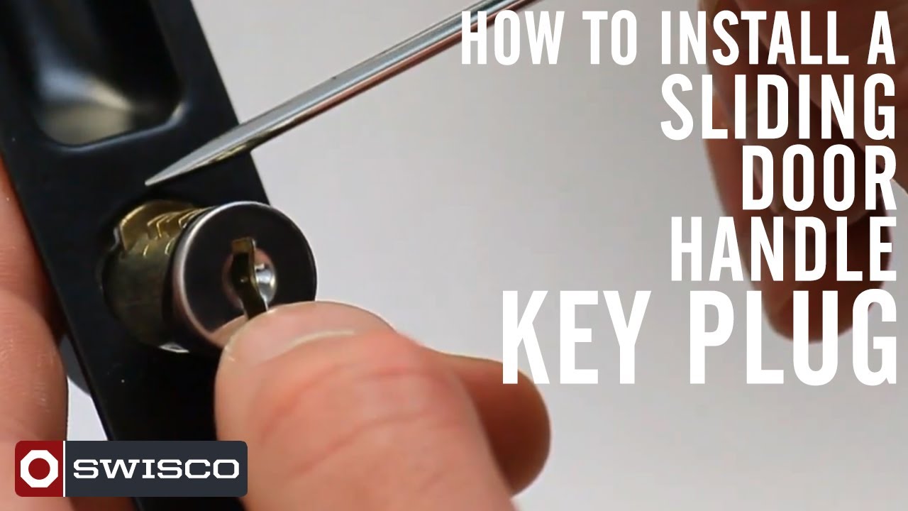 How to install the 82-002K sliding door handle key plug