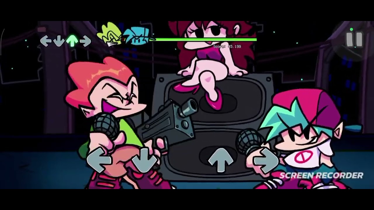 Jogando FNF ( Friday night funk)