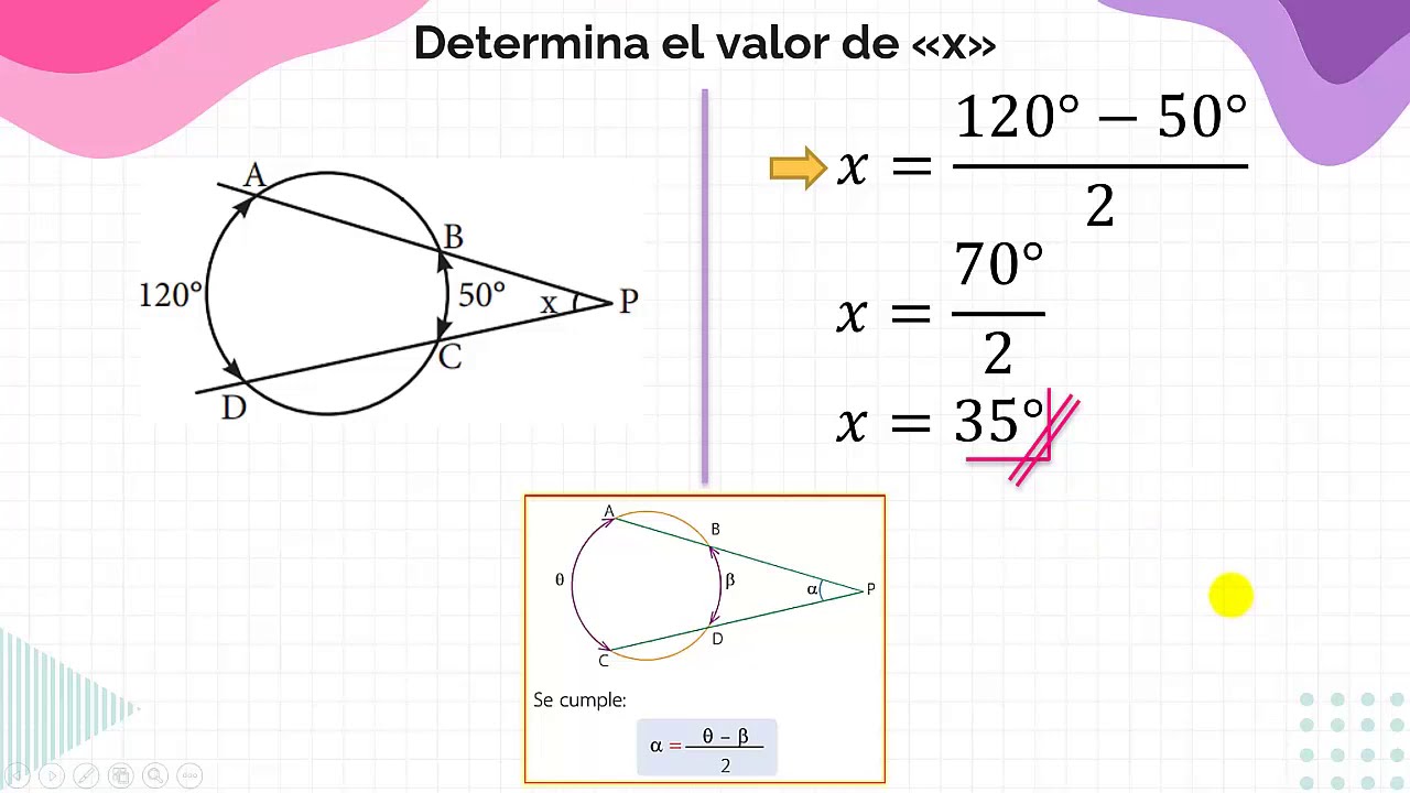 Ángulos en la Circunferencia | Ejercicios 1