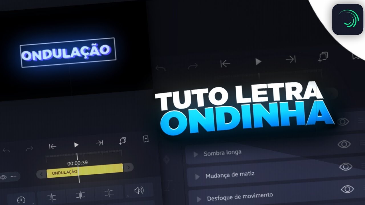 ✅[FACÍL]COMO FAZER TEXTO ONDULADO NO ALIGHT MOTION