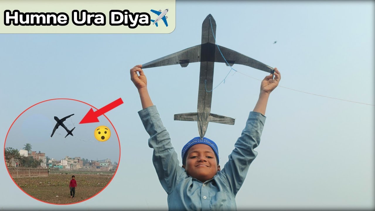 Finally I Made Aeroplane ✈️ Kite 🪁😳