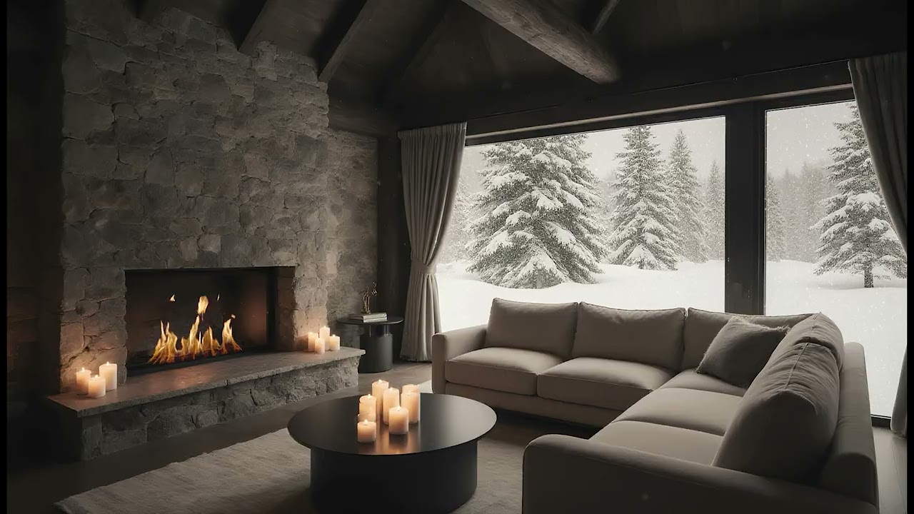 Uninterrupted Workflow 💻 Snowy Cabin Ambience for Deep Work & Coding