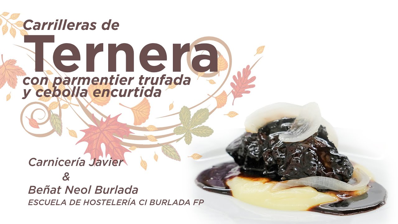 CARRILLERAS DE TERNERA CON PARMENTIER TRUFADA Y CEBOLLA ENCURTIDA