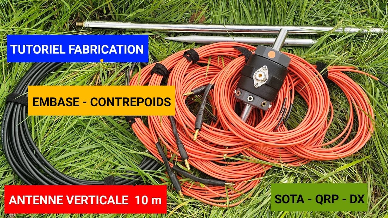 Antenne HF Multibande Portable, fabrication d'une embase d'antenne 
