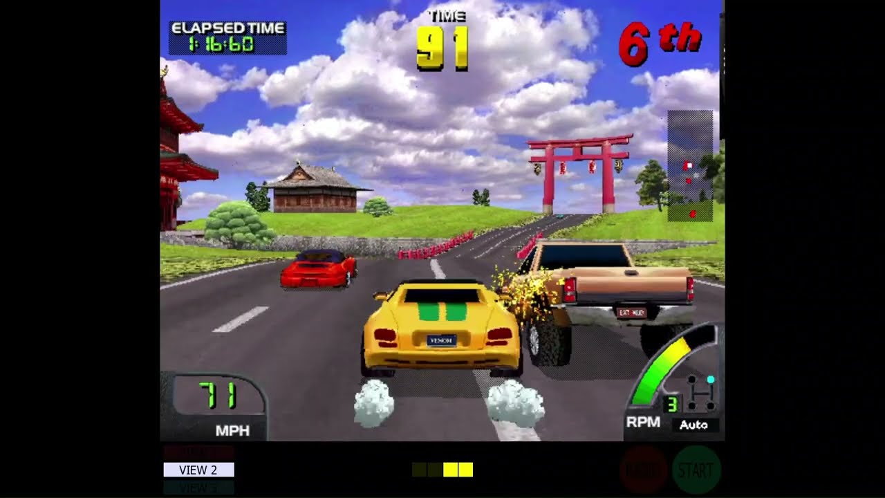 CRUIS’N WORLD MIDWAY – 1996 arcade retrogame longplay , world cruise mode complete
