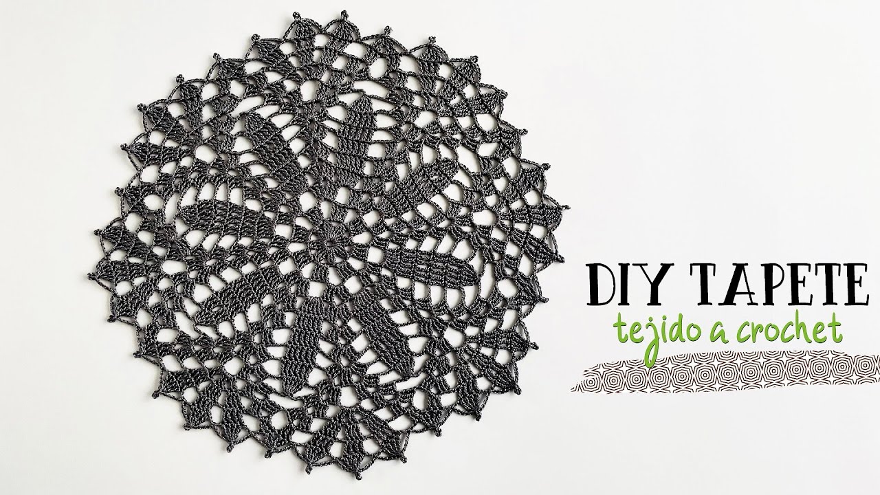 Como tejer Carpeta o Tapete a crochet paso a paso