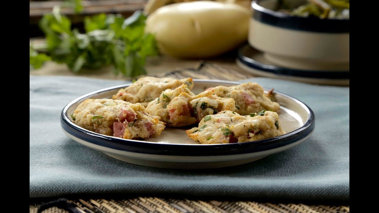 Nuggets de papa con jamón