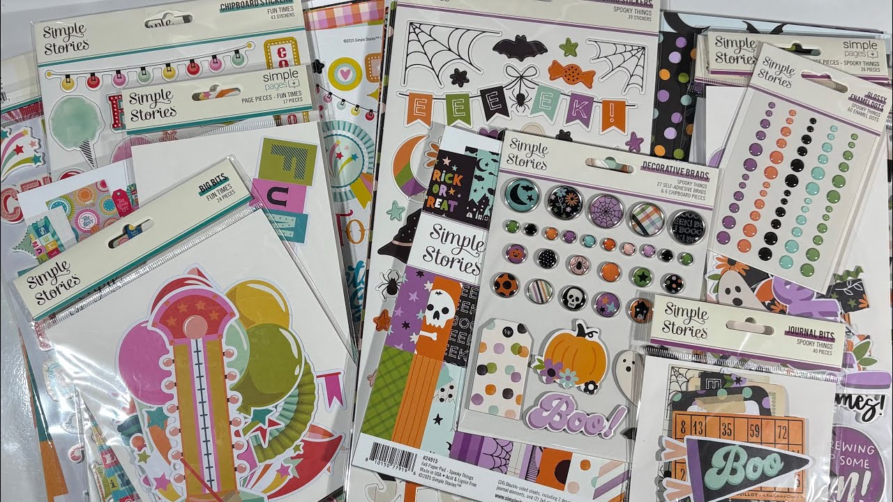 Scrapbook Haul | Simple Stories Fun Times and Spooky Things 