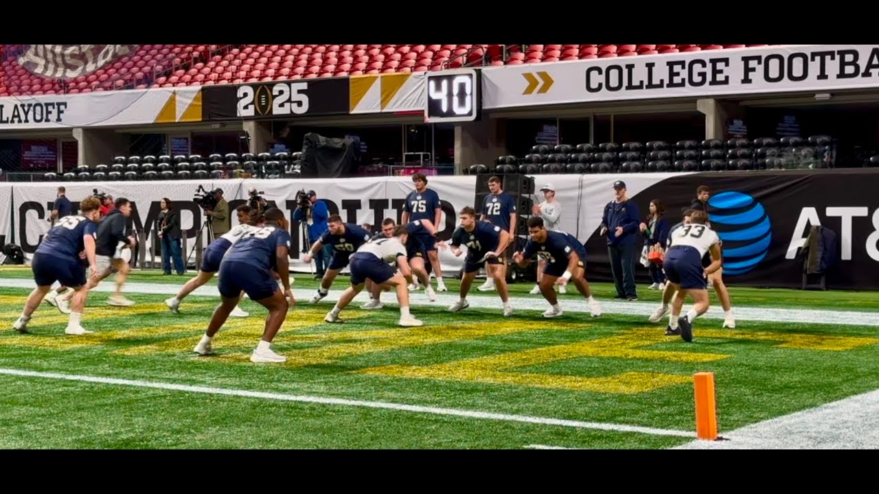 National Championship Game: Inside Notre Dame Football Practice