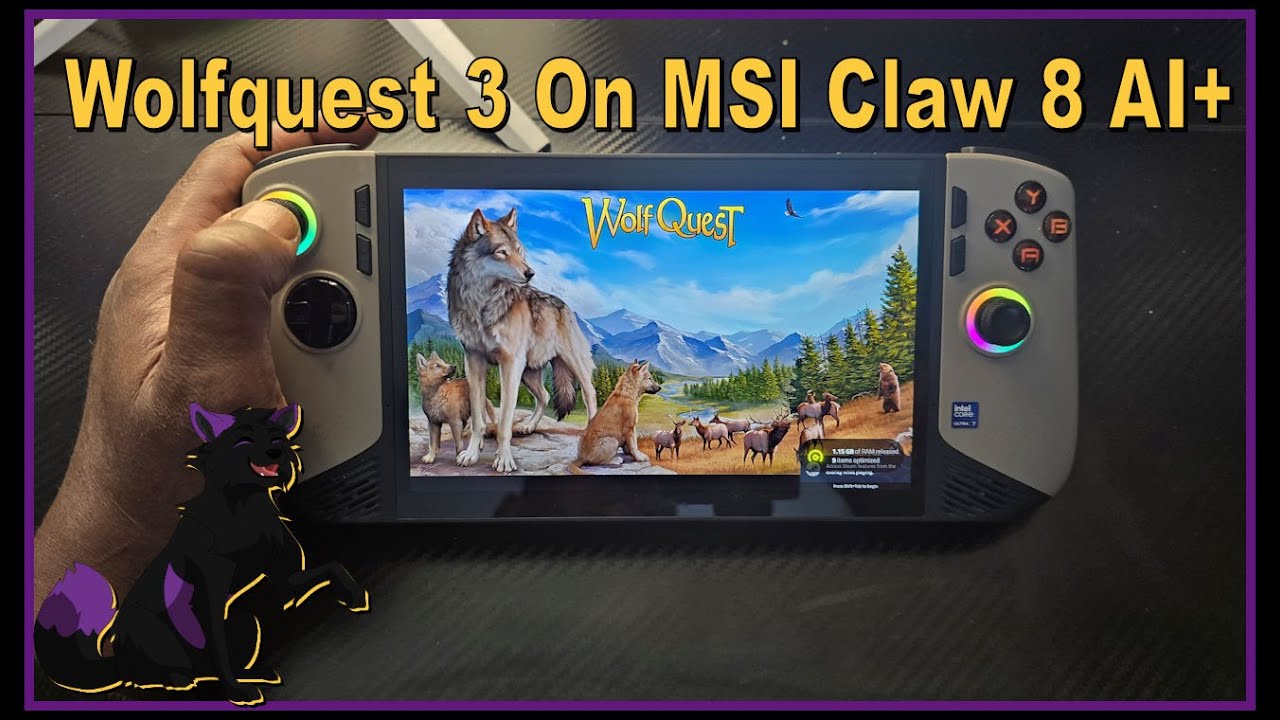 Wolfquest 3 On MSI Claw 8 AI+