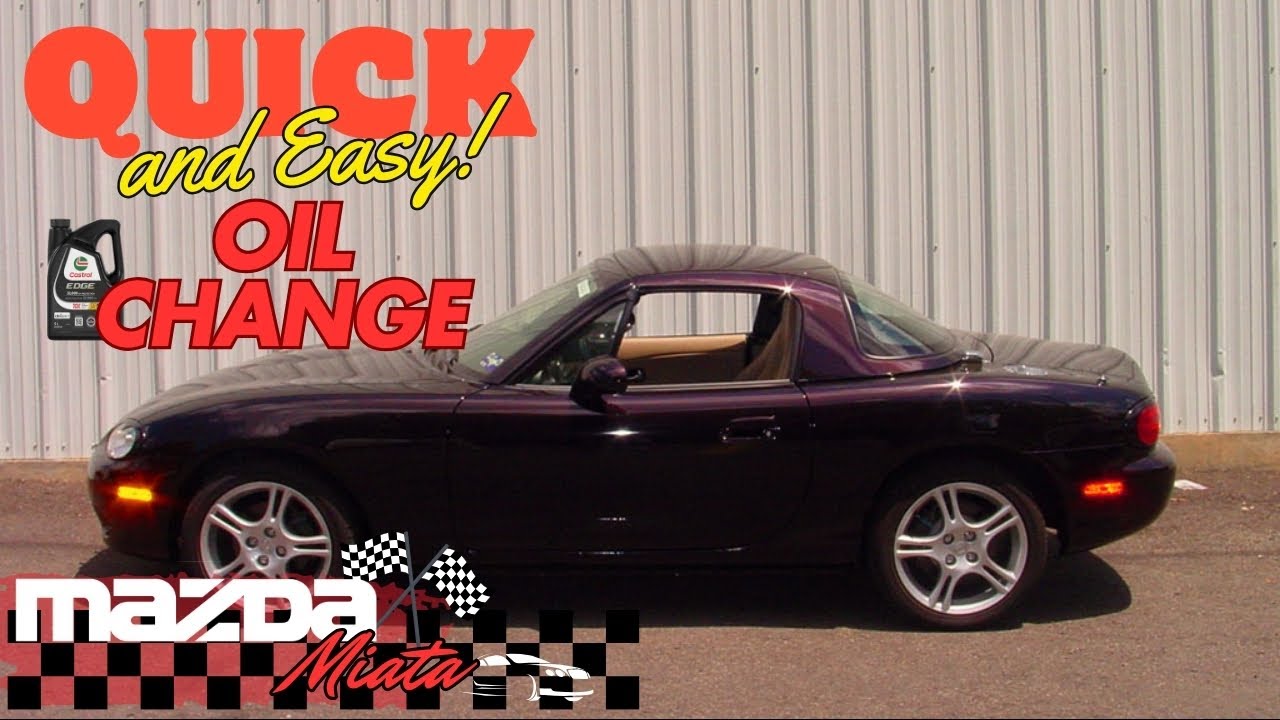How to do an oil change on 2004 Mazda Miata NB-2