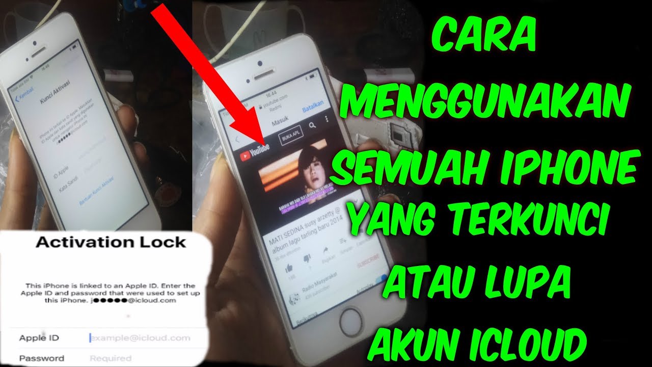 cara menggunakan iphone yang terkunci icloud