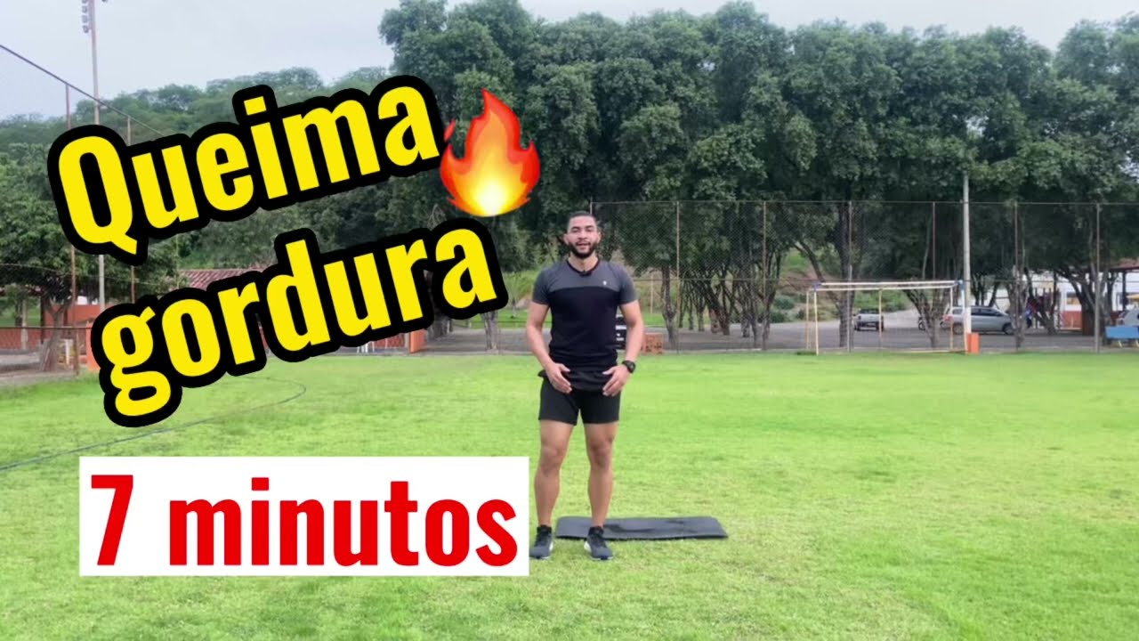 Treino de 7 minutos - Queima gordura em casa! (SEM EQUIPAMENTOS)