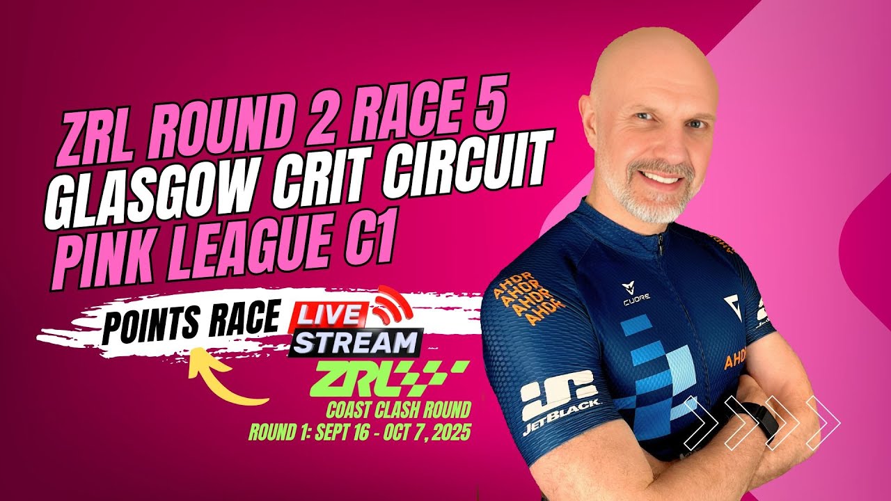 ZRL Round 2 Race 5 Glasgow Crit Circuit Points Race LIVE