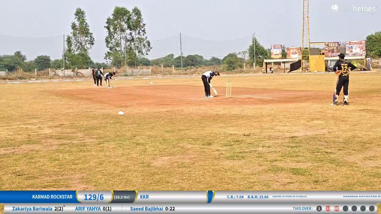 KKR vs Karmad Rockstar live cricket match | KARMAD PREMIER LEAGUE, SEASON - 1, 2026 live - ibrahim