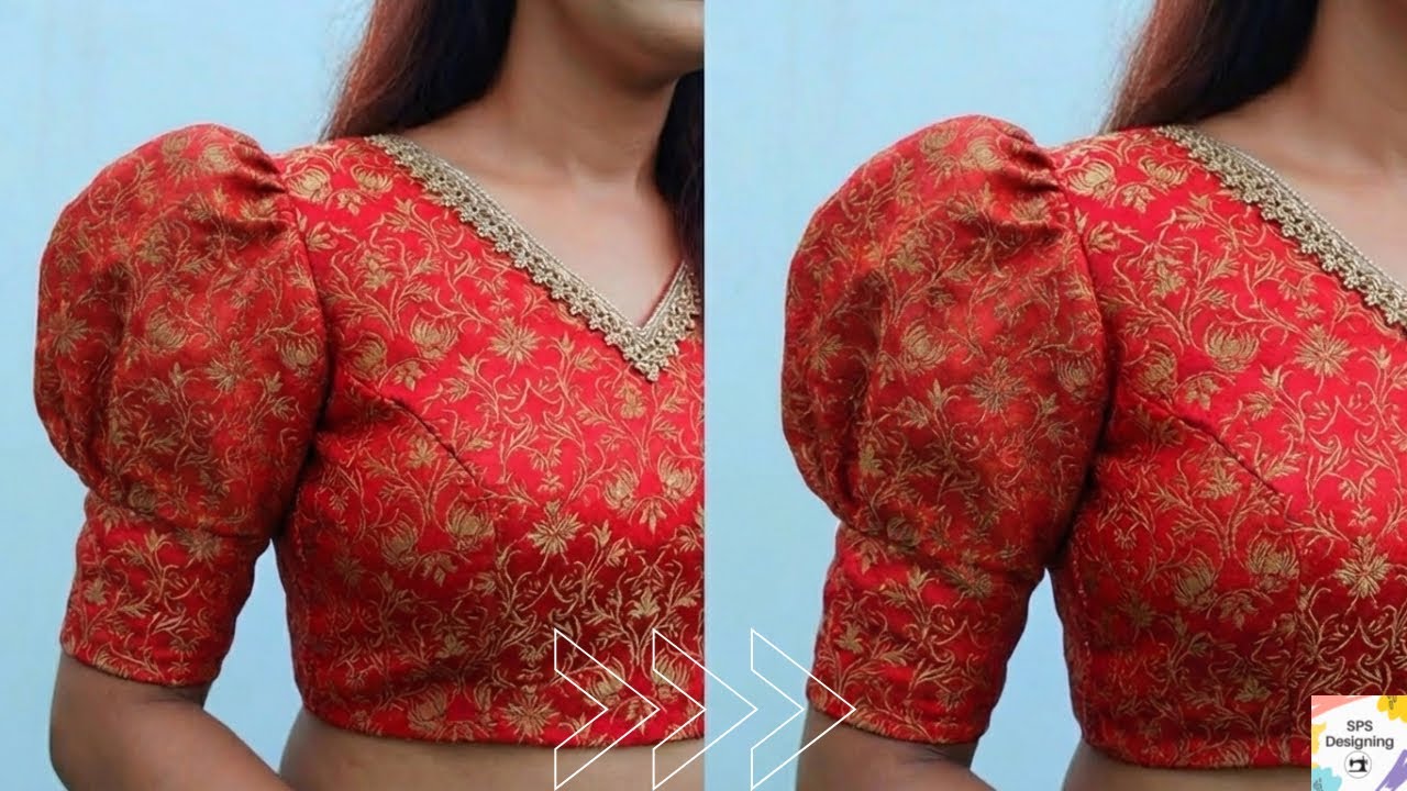 Урок по пошиву курти с пышными рукавами | Раскрой, Дизайн | Дизайн с пышными рукавами