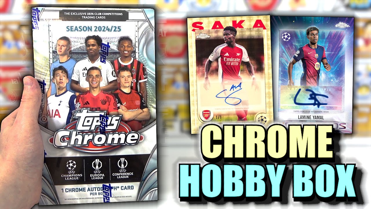 *NEW* Topps CHROME 2024/25 Hobby BOX Opening | Guaranteed Autograph Card | LOW NUMBERED HIT!!
