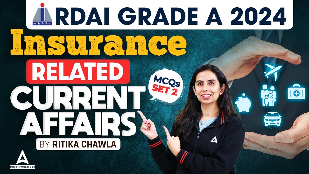 IRDAI Grade A 2024 | Insurance MCQs Set 2 | IRDAI Current Affairs By Ritika Mam